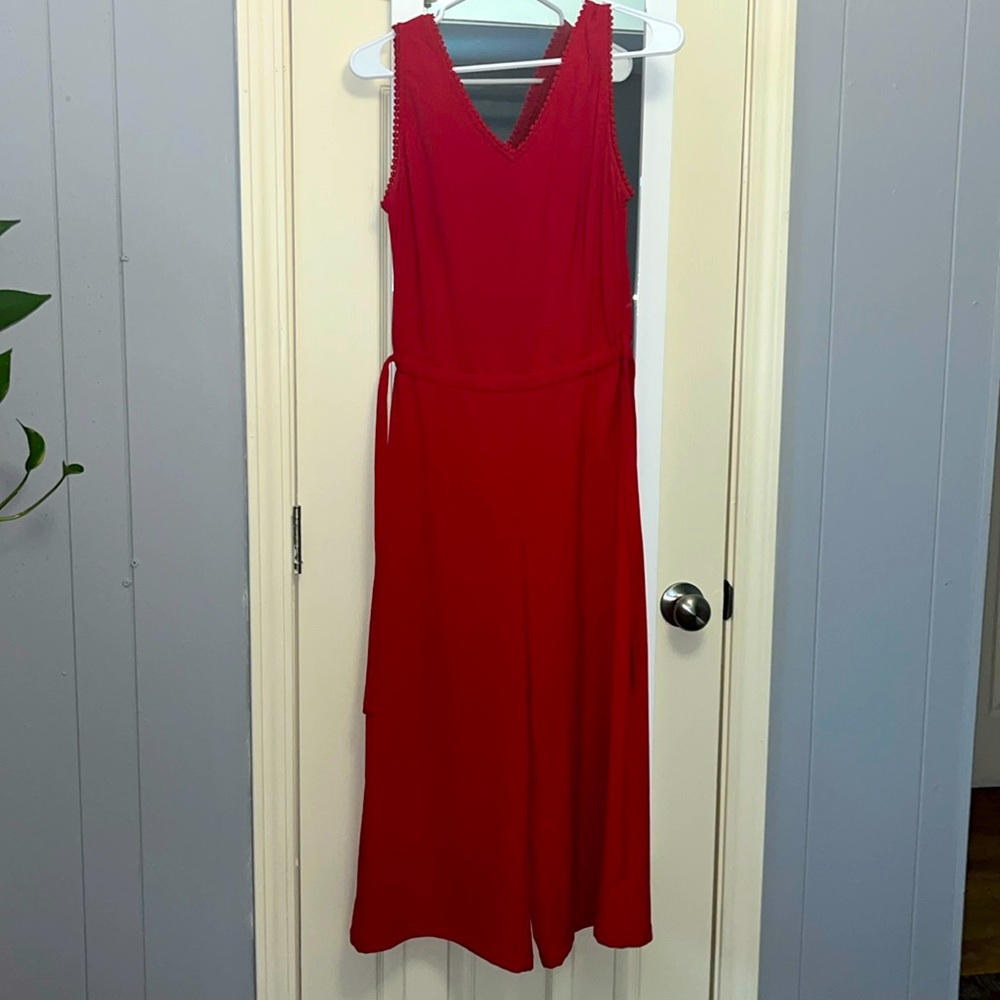 Red jumpsuit